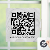 QR Code | Modern Eenvoudig Stijlvol Scanbaar  Raamsticker (Huis)