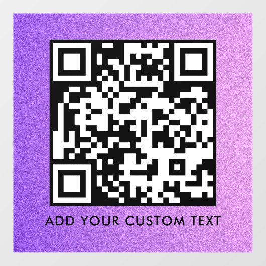 QR-code | Modern Eenvoudig Stijlvol Scanbaar Raamsticker (Vel)
