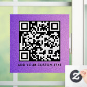 QR-code | Modern Eenvoudig Stijlvol Scanbaar Raamsticker (Huis)