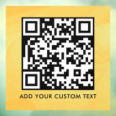 QR-code | Modern Eenvoudig Stijlvol Scanbaar  Raamsticker (Vel 3)