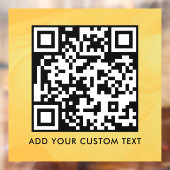 QR-code | Modern Eenvoudig Stijlvol Scanbaar  Raamsticker (Vel 2)