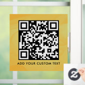 QR-code | Modern Eenvoudig Stijlvol Scanbaar  Raamsticker (Huis)