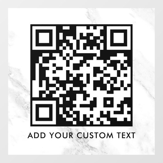 QR-code | Modern Eenvoudig Stijlvol Scanbaar  Raamsticker (Vel)