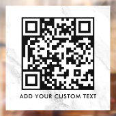 QR-code | Modern Eenvoudig Stijlvol Scanbaar  Raamsticker (Vel 2)