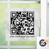 QR-code | Modern Eenvoudig Stijlvol Scanbaar  Raamsticker (Huis)