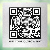 QR-code | Modern Eenvoudig Stijlvol Scanbaar  Raamsticker (Vel 3)