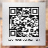 QR-code | Modern Eenvoudig Stijlvol Scanbaar  Raamsticker (Vel 2)