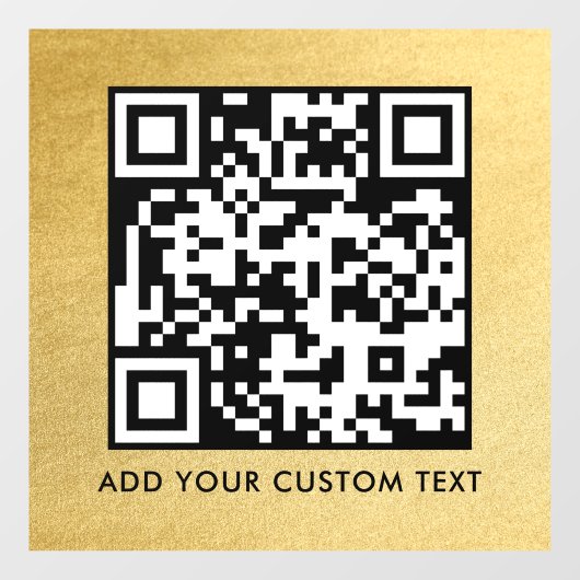 QR Code | Modern Eenvoudig Stijlvol Scanbaar Raamsticker (Vel)