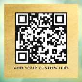 QR Code | Modern Eenvoudig Stijlvol Scanbaar Raamsticker (Vel 3)