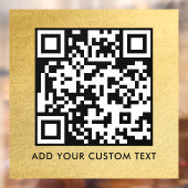 QR Code | Modern Eenvoudig Stijlvol Scanbaar Raamsticker (Vel 2)