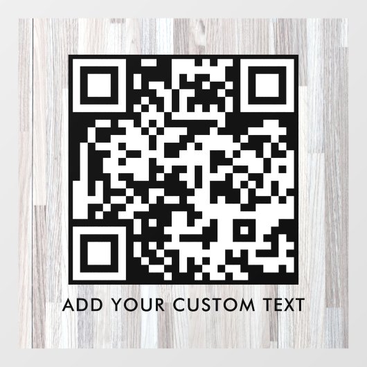 QR Code | Modern Eenvoudig Stijlvol Scanbaar Raamsticker (Vel)