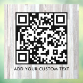QR Code | Modern Eenvoudig Stijlvol Scanbaar Raamsticker (Vel 3)