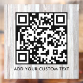 QR Code | Modern Eenvoudig Stijlvol Scanbaar Raamsticker (Vel 2)
