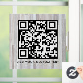 QR Code | Modern Eenvoudig Stijlvol Scanbaar Raamsticker (Huis)