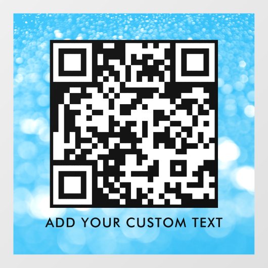 QR-code | Modern Eenvoudig Stijlvol Scanbaar Raamsticker (Vel)