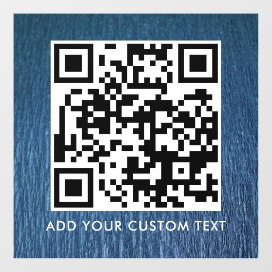 QR-code | Modern Eenvoudig Stijlvol Scanbaar Raamsticker (Vel)