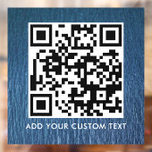 QR-code | Modern Eenvoudig Stijlvol Scanbaar Raamsticker (Vel 2)