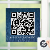 QR-code | Modern Eenvoudig Stijlvol Scanbaar Raamsticker (Huis)