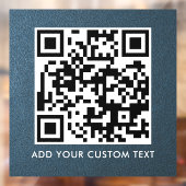 QR-code | Modern Eenvoudig Stijlvol Scanbaar Raamsticker (Vel 2)