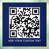 QR Code | Modern Eenvoudig Stijlvol Scanbaar  Raamsticker (Vel 3)