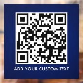 QR Code | Modern Eenvoudig Stijlvol Scanbaar  Raamsticker (Vel 2)