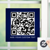 QR Code | Modern Eenvoudig Stijlvol Scanbaar  Raamsticker (Huis)