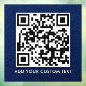 QR Code | Modern Eenvoudig Stijlvol Scanbaar Raamsticker (Vel 3)
