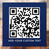QR Code | Modern Eenvoudig Stijlvol Scanbaar Raamsticker (Vel 2)