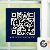 QR Code | Modern Eenvoudig Stijlvol Scanbaar Raamsticker (Huis)