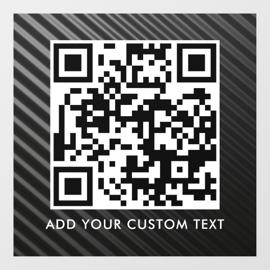 QR-code | Modern Eenvoudig Stijlvol Scanbaar  Raamsticker (Vel)
