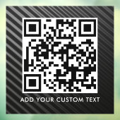 QR-code | Modern Eenvoudig Stijlvol Scanbaar  Raamsticker (Vel 3)