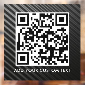 QR-code | Modern Eenvoudig Stijlvol Scanbaar  Raamsticker (Vel 2)