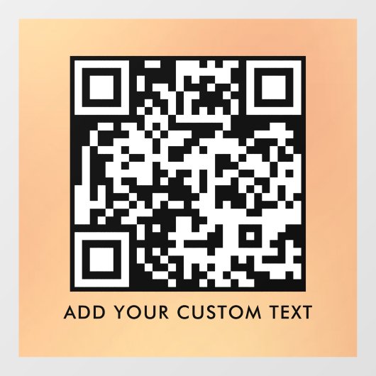 QR-code | Modern Eenvoudig Stijlvol Scanbaar  Raamsticker (Vel)