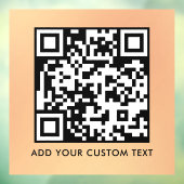 QR-code | Modern Eenvoudig Stijlvol Scanbaar  Raamsticker (Vel 3)