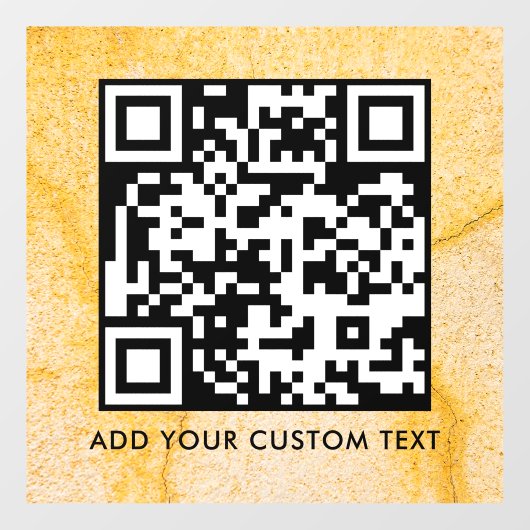QR-code | Modern Eenvoudig Stijlvol Scanbaar Raamsticker (Vel)