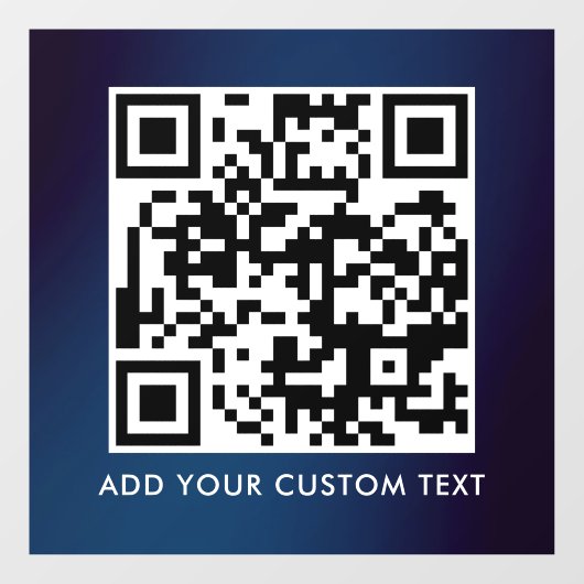 QR Code | Modern Eenvoudig Stijlvol Scanbaar Raamsticker (Vel)