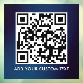 QR Code | Modern Eenvoudig Stijlvol Scanbaar Raamsticker (Vel 3)