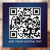 QR Code | Modern Eenvoudig Stijlvol Scanbaar Raamsticker (Vel 2)