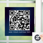 QR Code | Modern Eenvoudig Stijlvol Scanbaar Raamsticker (Huis)
