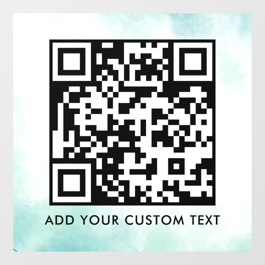 QR Code | Modern Eenvoudig Stijlvol Scanbaar  Raamsticker (Vel)