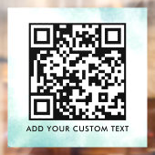 QR Code | Modern Eenvoudig Stijlvol Scanbaar  Raamsticker (Vel 2)
