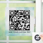 QR Code | Modern Eenvoudig Stijlvol Scanbaar  Raamsticker (Huis)