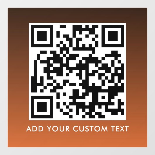 QR-code | Modern Eenvoudig Stijlvol Scanbaar Raamsticker (Vel)