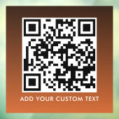 QR-code | Modern Eenvoudig Stijlvol Scanbaar Raamsticker (Vel 3)