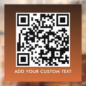 QR-code | Modern Eenvoudig Stijlvol Scanbaar Raamsticker (Vel 2)