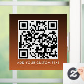 QR-code | Modern Eenvoudig Stijlvol Scanbaar Raamsticker (Huis)