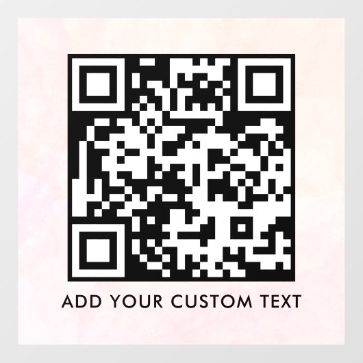 QR-code | Modern Eenvoudig Stijlvol Scanbaar  Raamsticker (Vel)