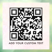 QR-code | Modern Eenvoudig Stijlvol Scanbaar  Raamsticker (Vel 3)