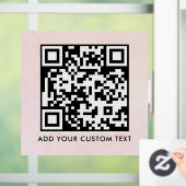 QR-code | Modern Eenvoudig Stijlvol Scanbaar  Raamsticker (Huis)