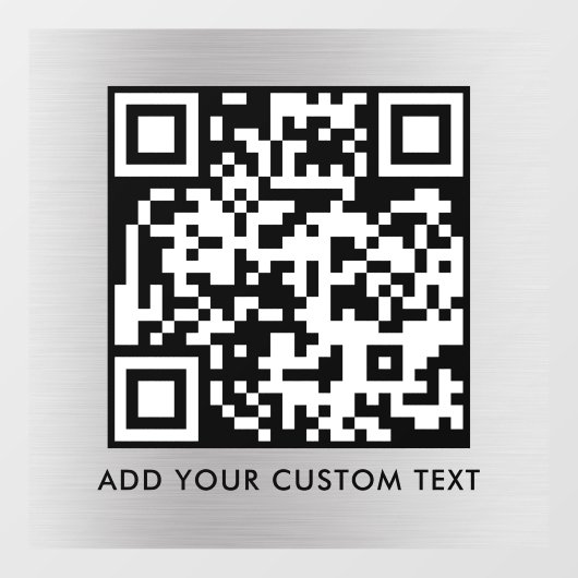 QR-code | Modern Eenvoudig Stijlvol Scanbaar Raamsticker (Vel)